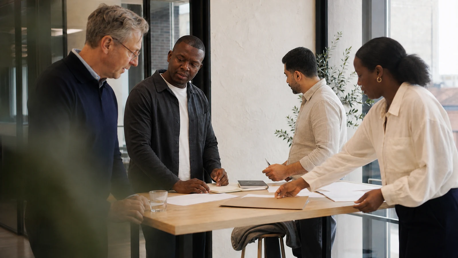 The Bullion House team at work in the showroom