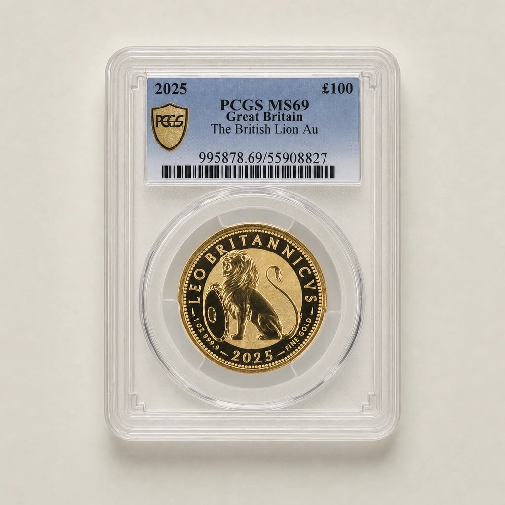 2025 1oz Gold The British Lion PCGS MS69 — PCGS · MS69